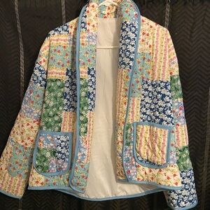 Floral Patchwork Women's Puffer Jacket